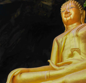 Close-up of buddha statue