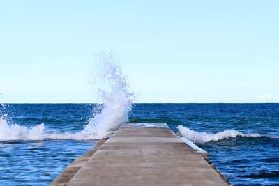 Scenic view of seascape against sky