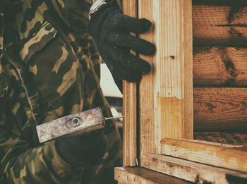 Close-up of tree stump