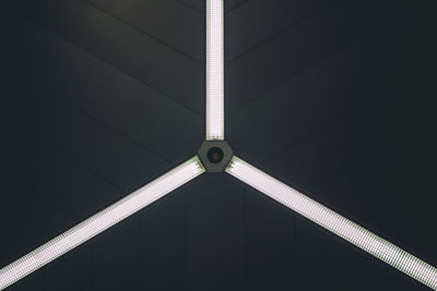 Low angle view of illuminated ceiling in building