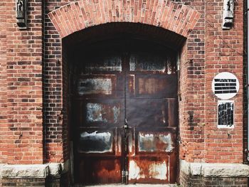 Close-up of brick wall