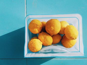 Close-up of fruits in plate