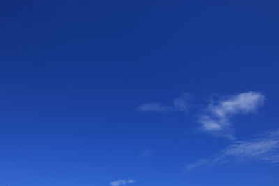 Low angle view of blue sky