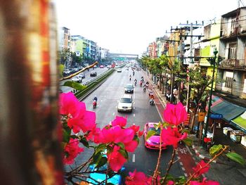 View of buildings in city
