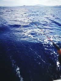 Close-up of sea against sky