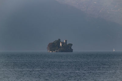 Statue in sea