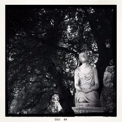 Low angle view of statue