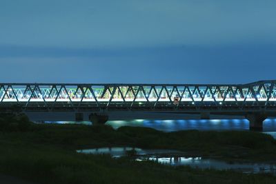 Bridge over river against sky