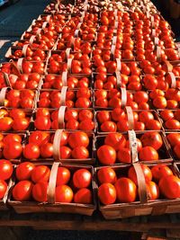 Full frame shot of red chili peppers