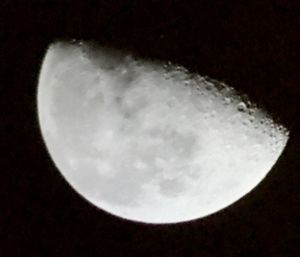 Close-up of moon at night