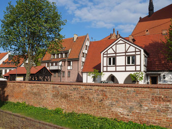 Residential buildings against sky