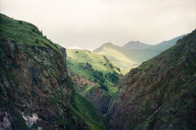 Scenic view of mountain valley