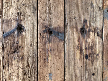 Full frame shot of wooden door