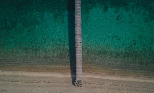 High angle view of swimming pool