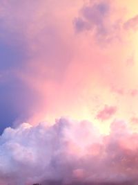 Low angle view of cloudy sky