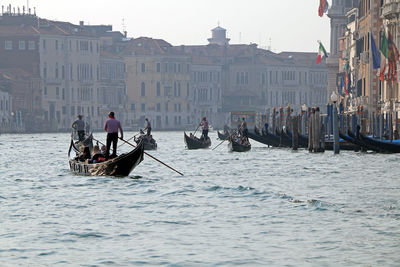 A romantic gondola tour along the grand canal. venice