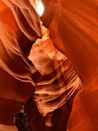 Low angle view of rock formation