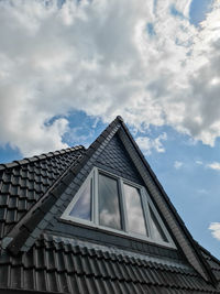 Low angle view of building against sky