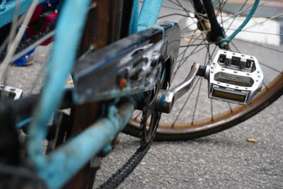 Close-up of bicycle pedal