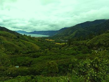 Scenic view of landscape against sky