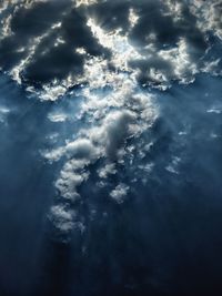 Low angle view of clouds in sky