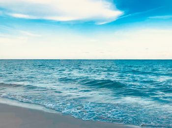 Scenic view of sea against sky