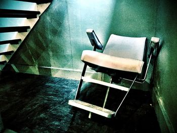 Empty chairs and tables