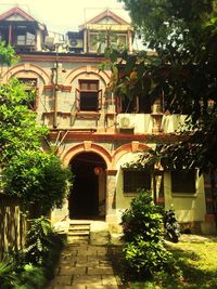 Built structure with trees in background