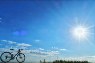 Bicycle against sky