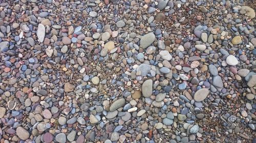Full frame shot of pebbles