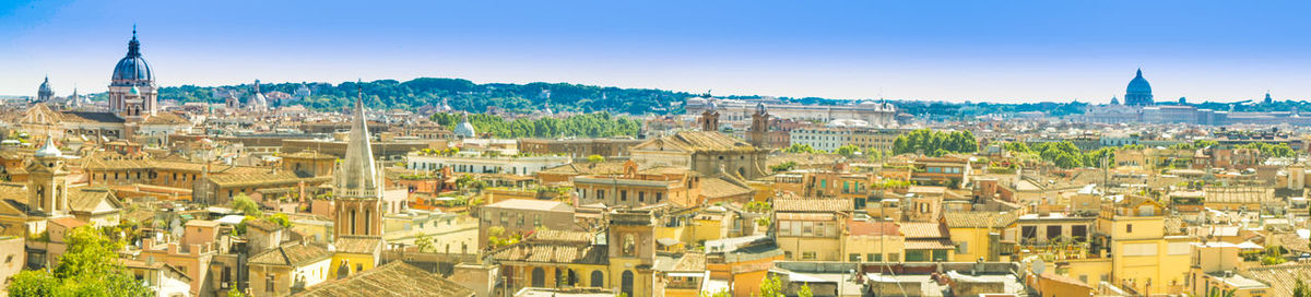 High angle shot of townscape