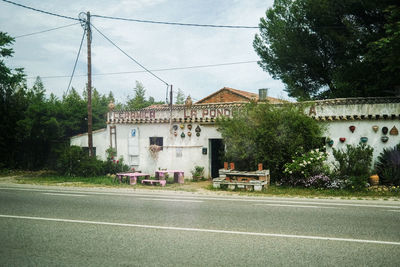 Buildings in park