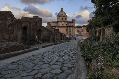 Historic building against sky in city