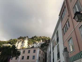 Low angle view of buildings against sky