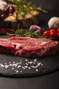 Close-up of fruits on table