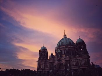 Low angle view of church against sky