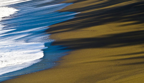 High angle view of beach