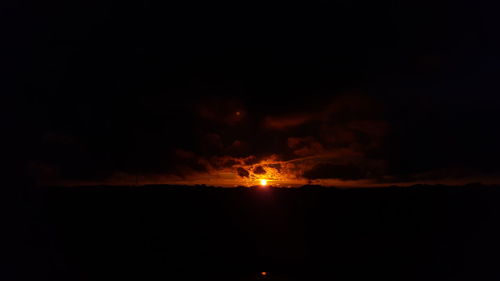 Sunset over landscape