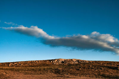 Scenic view of desert against sky