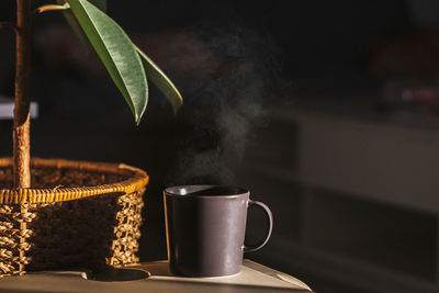 Close-up of drink on table