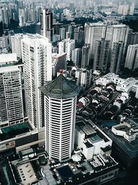 High angle view of cityscape