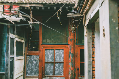 Interior of abandoned building