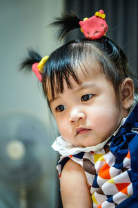 Portrait of cute baby girl