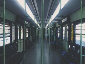 Interior of train