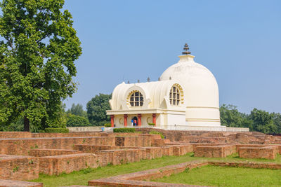 View of historical building against clear sky