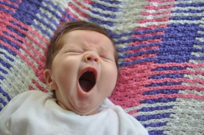 Close-up portrait of a cute baby