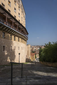 Ancient city walls in the city of segovia, spain