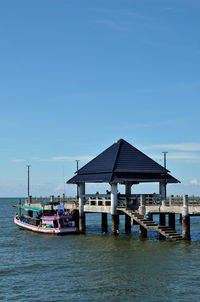 Boats in sea