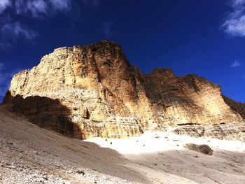 Rock formations against sky