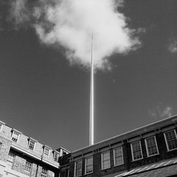 Low angle view of building against sky